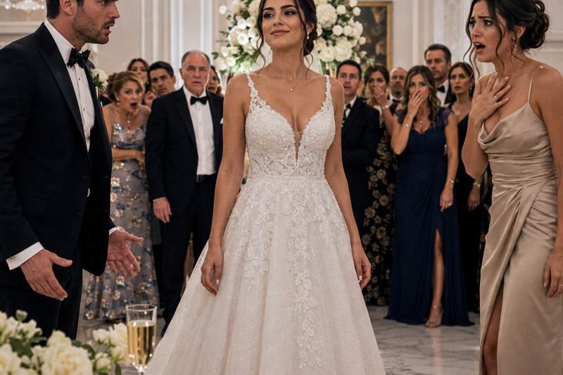 El día de mi boda escuché a mi hermana reírse con mi novio porque iban a quitarme la empresa de mi papá; no grité, solo puse el audio frente a todos