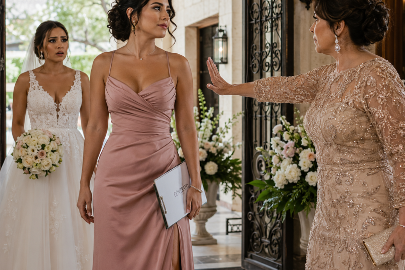 Mi mamá me bloqueó la entrada a la boda de mi hermana en San Antonio y dijo “solo familia”; no sabía que yo había firmado todos los vendors