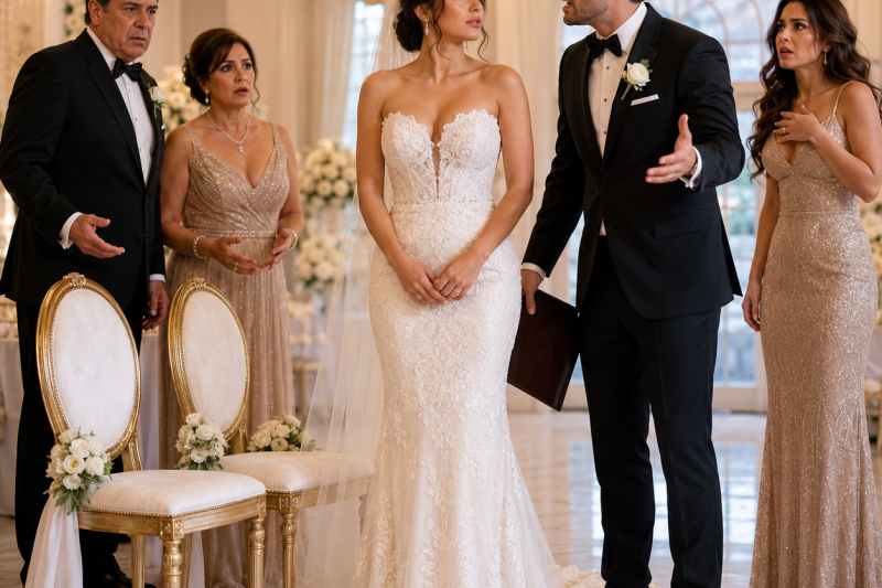 Mis papás dejaron vacíos sus asientos en mi boda porque no cambié la fecha por el viaje de mi hermana; mi esposo reveló lo que robaron