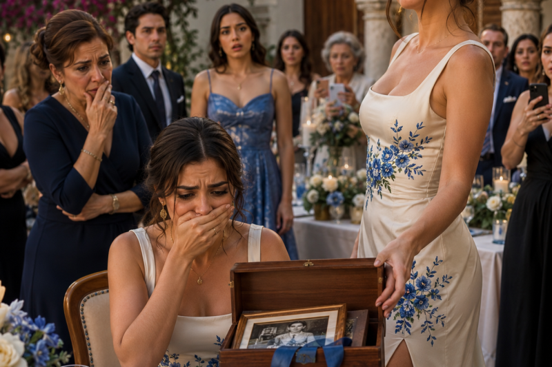 Mi hermana llegó a la cena de ensayo usando una copia de mi vestido de novia, y lo peor no fue verla entrar, sino ver a mi mamá sonreírle como si yo fuera la loca.