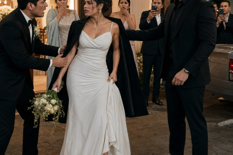 Mi esposo salió de nuestra recepción para decirle a su ex que casarse conmigo fue un error… pero el desconocido que me prestó su abrigo sabía la deuda que ocultaba