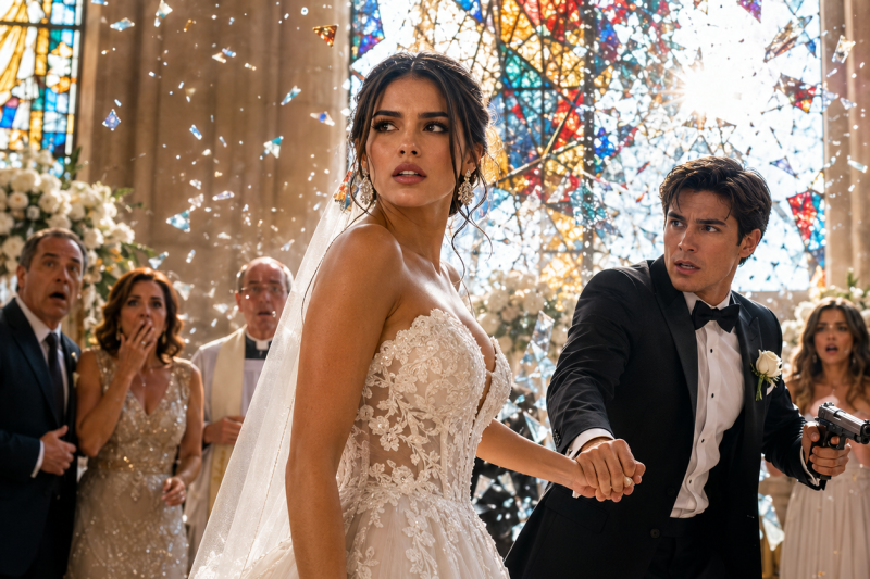 En plena boda, los vitrales estallaron y el estudiante que tomaba mi mano sacó un arma; ahí descubrí que yo no era huérfana, sino la hija secreta de un jefe temido