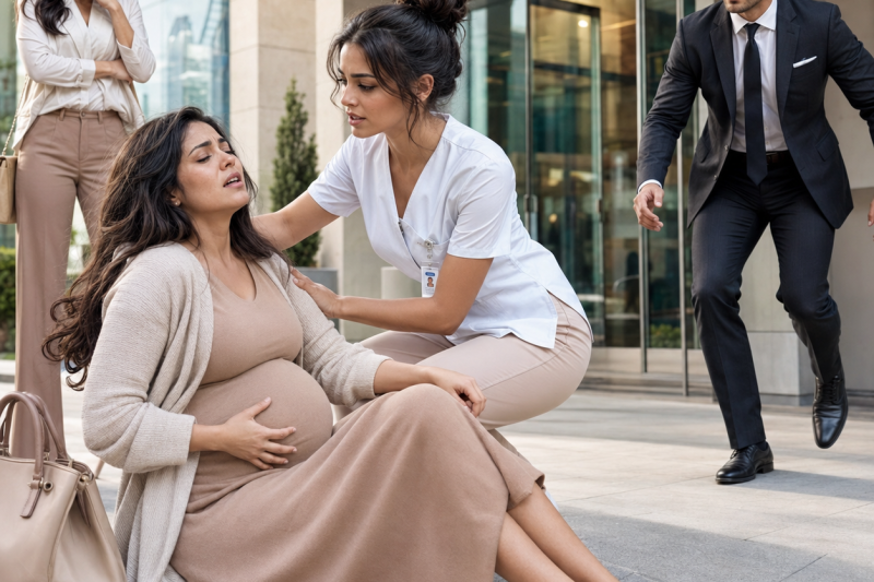 Faltaban 5 minutos para mi examen de enfermería cuando salvé a una embarazada en la calle; no sabía que era la hermana del jefe que cambiaría mi vida para siempre