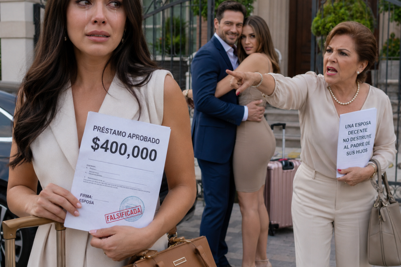 Mi esposo falsificó mi firma para pedir $400,000, se fue con su amante y todavía mandó a su madre a decirme que una esposa decente no destruye al padre de sus hijos.