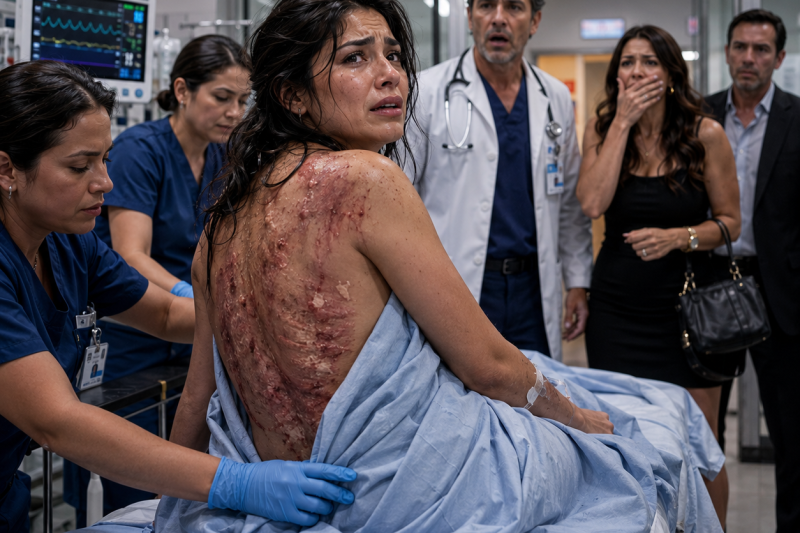 La amante de mi esposo me arrojó aceite caliente estando embarazada de 8 meses; en urgencias descubrieron que yo era la heredera del hospital