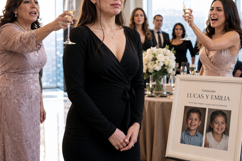 Después de perder a mi esposo y a mis dos hijos, mi madre eligió el brindis de mi hermana; meses después, una fundación con sus nombres reveló quién me dejó sola