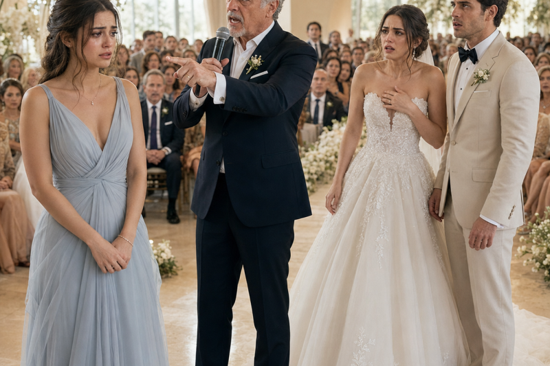 Mi papá detuvo la boda de mi hermana frente a más de 200 invitados y me señaló con el micrófono como si yo fuera la vergüenza que había arruinado su familia perfecta.