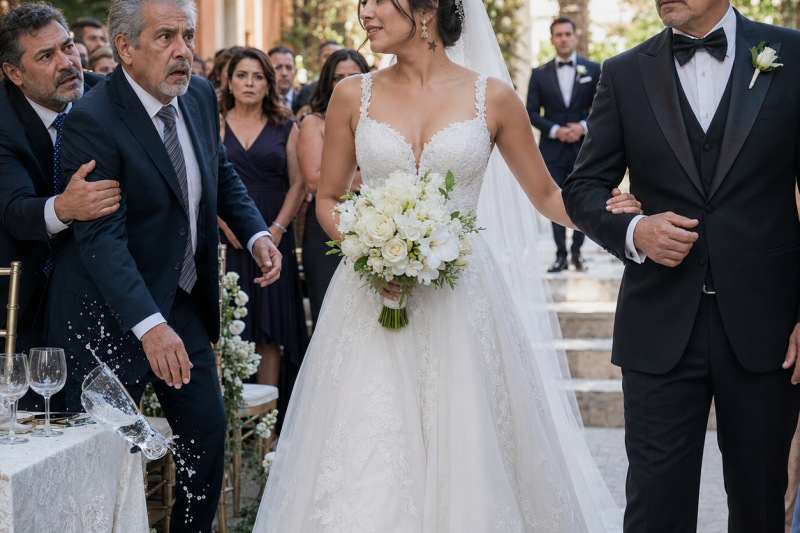 Un padre fue a la boda de su ahijado y reconoció a la hija que perdió 21 años atrás, pero otro hombre la llevaba al altar como si fuera suya y una marca en su cuello lo dejó temblando…