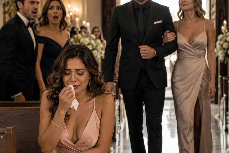 Me senté al fondo de la boda de mi ex con mi mejor amiga para no hacer drama… pero salí llorando y regresé del brazo del hombre que toda su familia temía