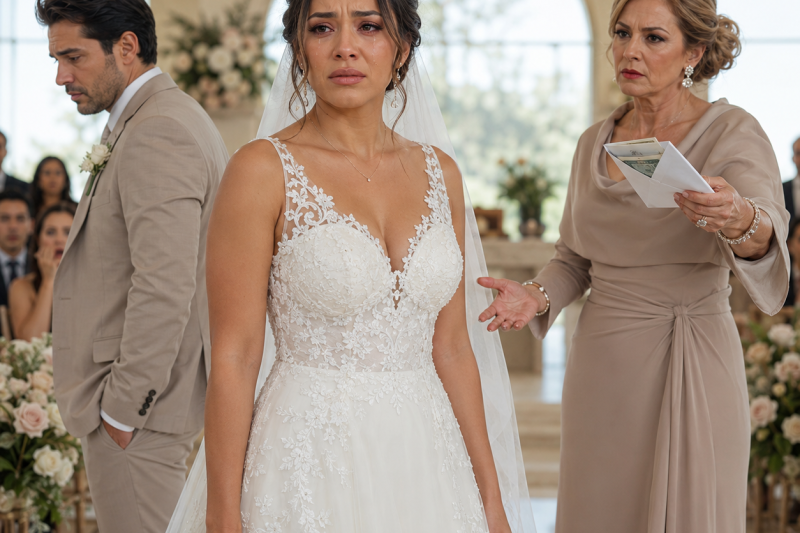 Me dejaron vestida de novia frente al altar porque me negué a darle otros $50,000 a la mamá de mi prometido.