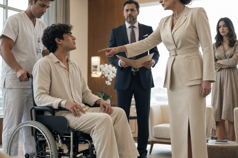 La madrastra de Diego ordenó que sacaran su silla de ruedas del hospital “antes de que el niño arruinara la lectura del testamento”.