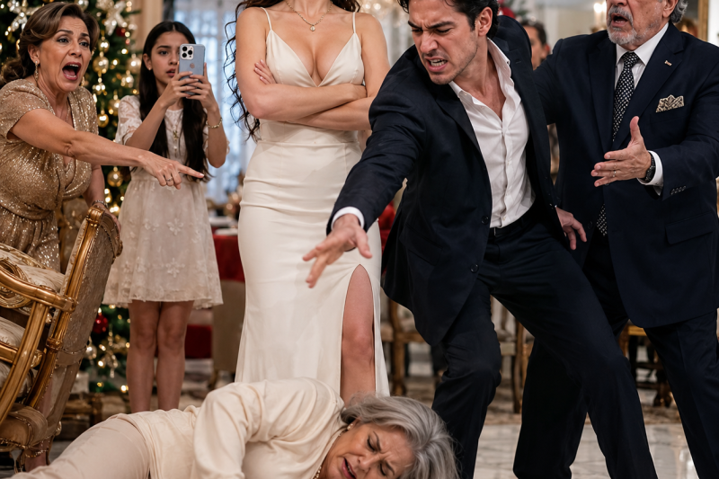 Mi hijo me empujó al piso en Nochebuena para darle mi silla a su suegra; no sabía que mi nieta lo grabó todo y que mi esposo había dejado una cláusula secreta para quitarle el poder