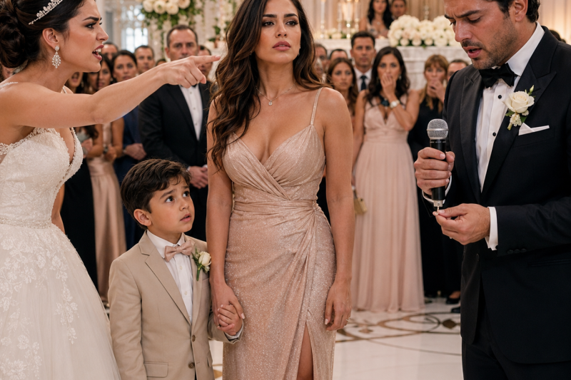 Mi hermana me llamó sobras de mujer en su boda de Pasadena frente a 180 invitados; cuando mi hijo preguntó si él estorbaba, el novio tomó el micrófono y se quitó el anillo