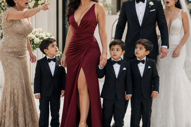 Mi ex suegra me invitó a la boda de mi ex esposo para humillarme; no sabía que yo llegaría con sus 3 nietos idénticos al novio