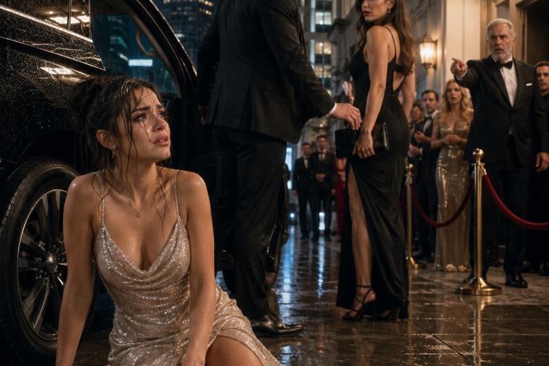 Mi esposo me bajó de la camioneta bajo la lluvia para entrar con su asistente a una gala en Houston; no sabía que el hombre que todos esperaban era mi papá y que esa noche iba a preguntar por mí