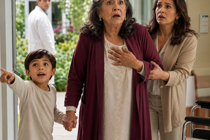 Mi nieto juraba que había visto vivo a su papá muerto en el jardín del hospital, pero cuando me llevó de la mano, descubrí el milagro que esperé 60 años…