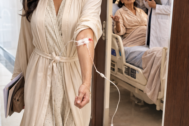 Iba a donar parte de mi hígado a mi suegra, pero la noche antes de la cirugía oí que todo se lo dejarían a mi cuñada doctora… y me arranqué el suero