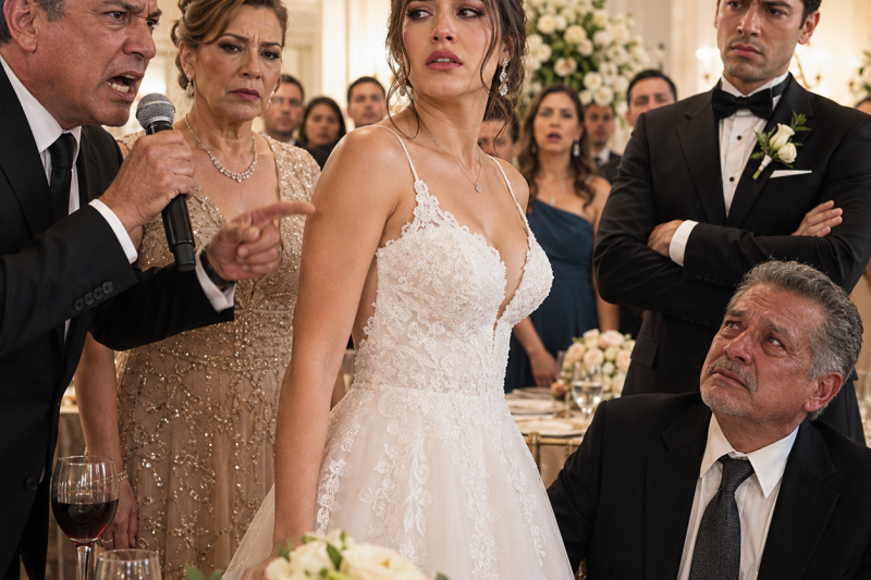 En plena boda, mi suegro humilló a mi papá viudo y mi novio me ordenó obedecer a su familia; nadie esperaba lo que hice antes de firmar el acta civil…