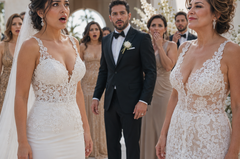 Mi madre apareció en mi boda con un vestido de novia hecho con el encaje que yo había guardado durante 2 años para el mío.