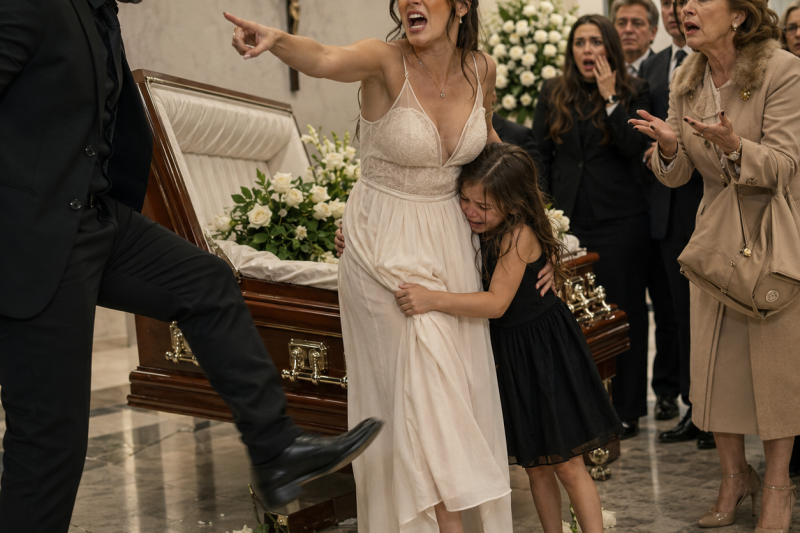 Mi esposo casi tiró el ataúd de mi mamá en plena funeraria y su madre lo defendió; esa misma noche abrí una libreta, guardé nombres y hallé algo peor…