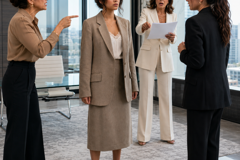 Mi mamá me obligó a usar un traje viejo para mi entrevista; no sabía que la CEO descubriría que mi hermana robó toda mi historia