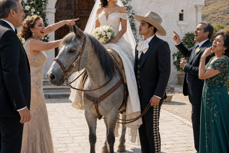Mi familia se burló porque mi esposo me sacó de la boda en un caballo viejo; no sabían que él era el hombre que había salvado 47 ranchos del pueblo