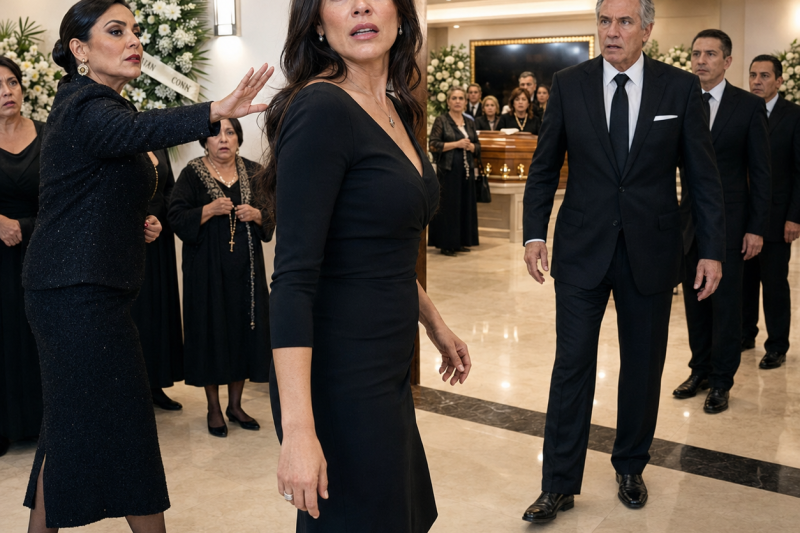 Mi cuñada me echó del funeral de mi suegra diciendo que yo no era familia, pero un famoso doctor entró, me reconoció frente a todos y la sala quedó helada…