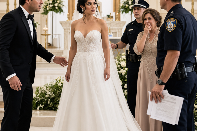 La noche antes de mi boda, mi suegra llegó llorando y me pidió huir; al día siguiente, la policía entró al altar con pruebas que nadie esperaba sobre mi prometido…
