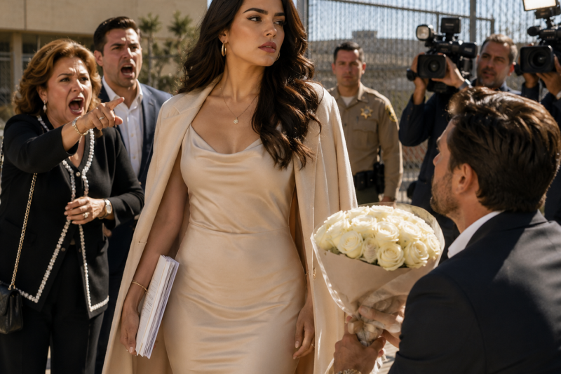 Mi esposo me esperó afuera de la prisión en California con cámaras y flores, pero no sabía que mi primera firma libre iba a quitarle todo
