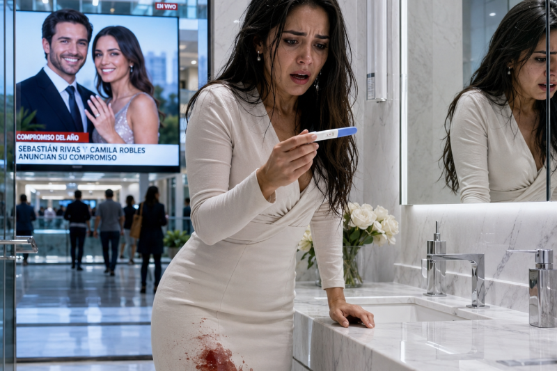 La noche en que Sebastián Rivas anunció su compromiso con Camila Robles, yo estaba encerrada en el baño de su oficina con una prueba de embarazo en la mano y sangre en la falda. Afuera, en la pantalla gigante del edificio de Santa Fe, los noticieros repetían la imagen de él sonriendo junto a ella, como si no me hubiera besado 2 horas antes en el elevador de servicio, como si yo no hubiera pasado 3 años ordenando su vida, salvando sus juntas, cubriendo sus errores y creyendo, tontamente, que algún día dejaría de esconderme.