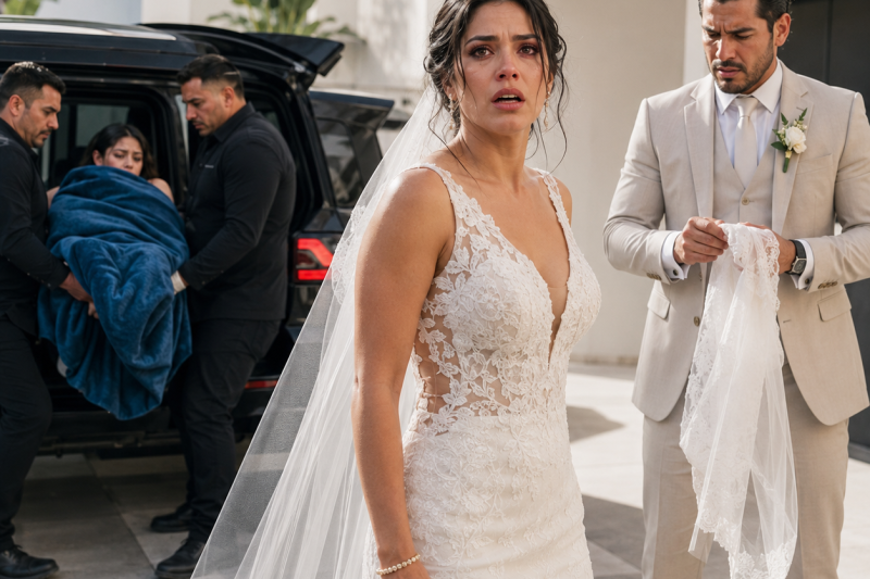 Me llamaron novia histérica por cancelar la boda 6 días antes del altar, pero nadie vio lo que yo vi en la camioneta de Sebastián: 1 muchacha envuelta en una cobija azul, 2 hombres cargándola como si fuera basura y mi prometido limpiándose las manos con mi velo.