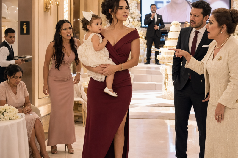 Mi suegra sentó a mi mamá junto al baño en el primer cumpleaños de mi hija, pero cuando el video sorpresa apareció, toda su familia quedó temblando ante todos…