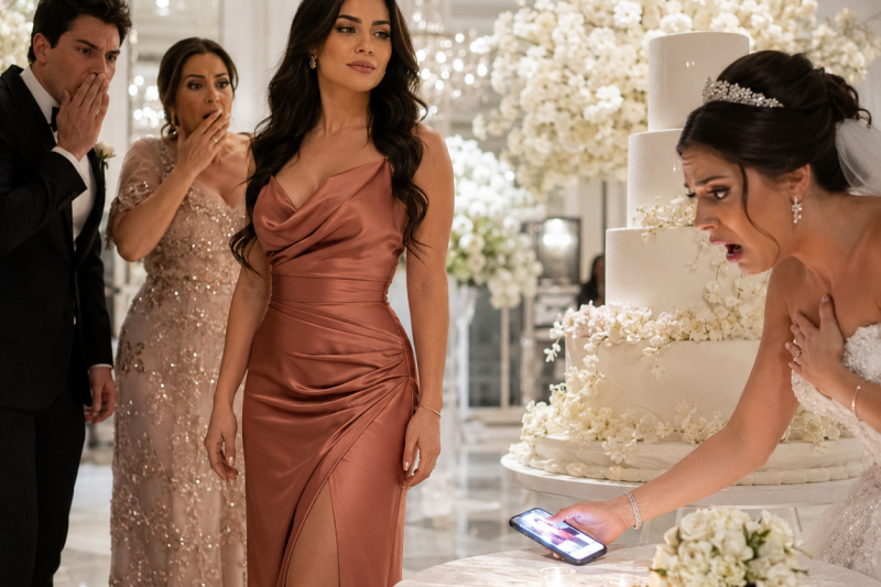 Me llamó pobre por trabajar en la panadería de mi familia y cobró una fortuna por su boda de lujo, sin imaginar que su propio celular la iba a delatar frente a todos…