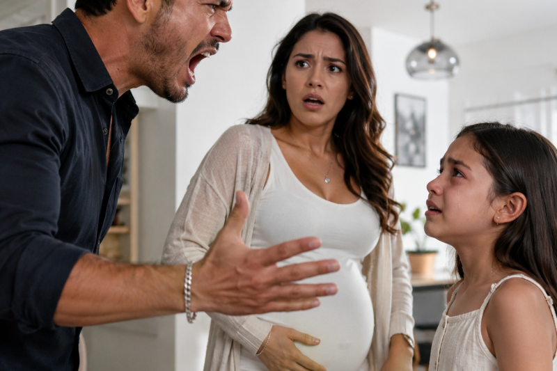 El día que mi exmarido le gritó a mi hija de 10 años que el bebé de mi vientre iba a quitarle su lugar en la familia, entendí que Iván no quería recuperar a sus hijos: quería rompernos para no sentirse fracasado.